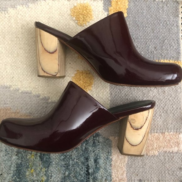 Rachel Comey Shoes - Rachel Comey Asher Mules Rosewood Patent Leather